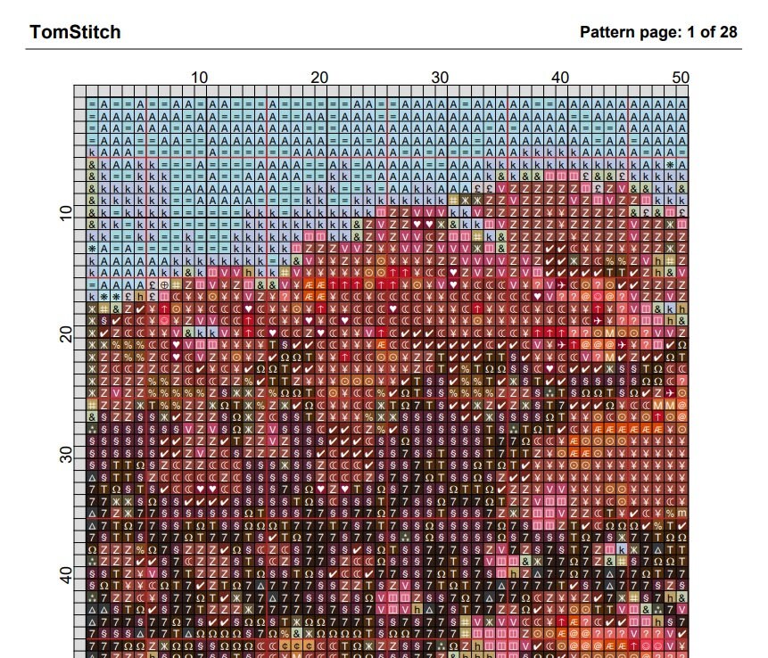 Africa 2 Cross Stitch Pattern in Pdf DMC - Etsy