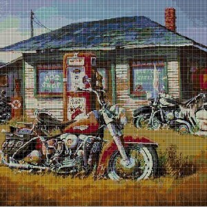 Country life cross stitch pattern in pdf DMC