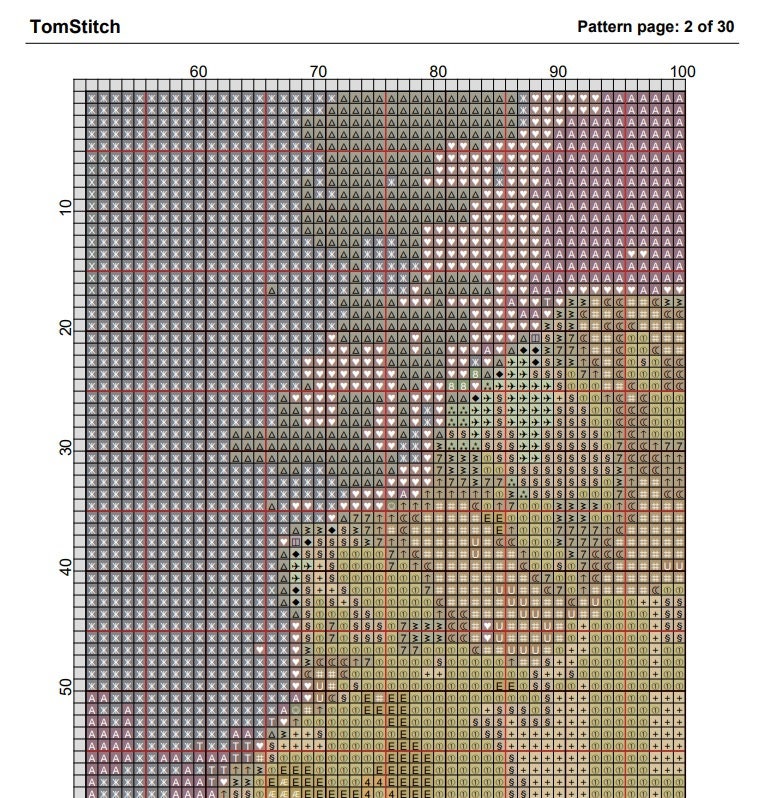 Iris 2 Cross Stitch Pattern in Pdf DMC - Etsy