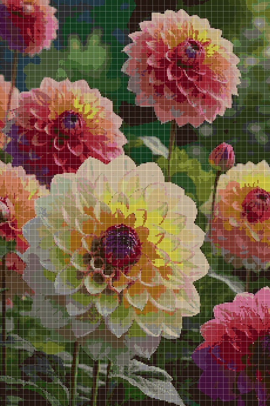 RIOLIS - Tulip Field 2148, Cross Stitch Kits 15¾\" X 11¾...