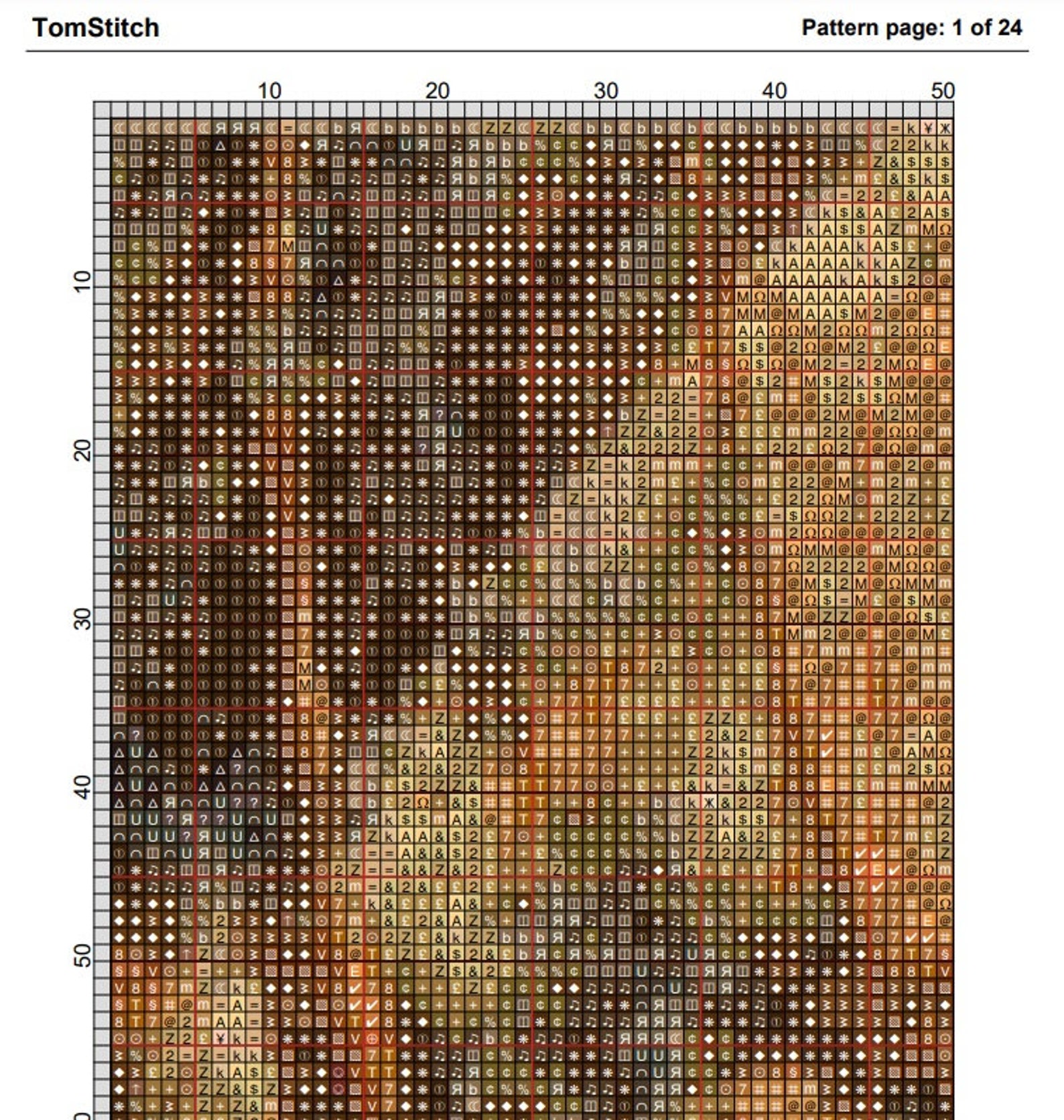 Cheetah 2 Cross Stitch Pattern in Pdf DMC - Etsy