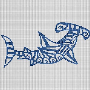 HÄKELN!  Hammerhead häkeln afghanischen Muster Graph
