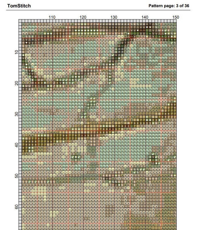 Cheetah Cross Stitch Pattern in Pdf DMC - Etsy