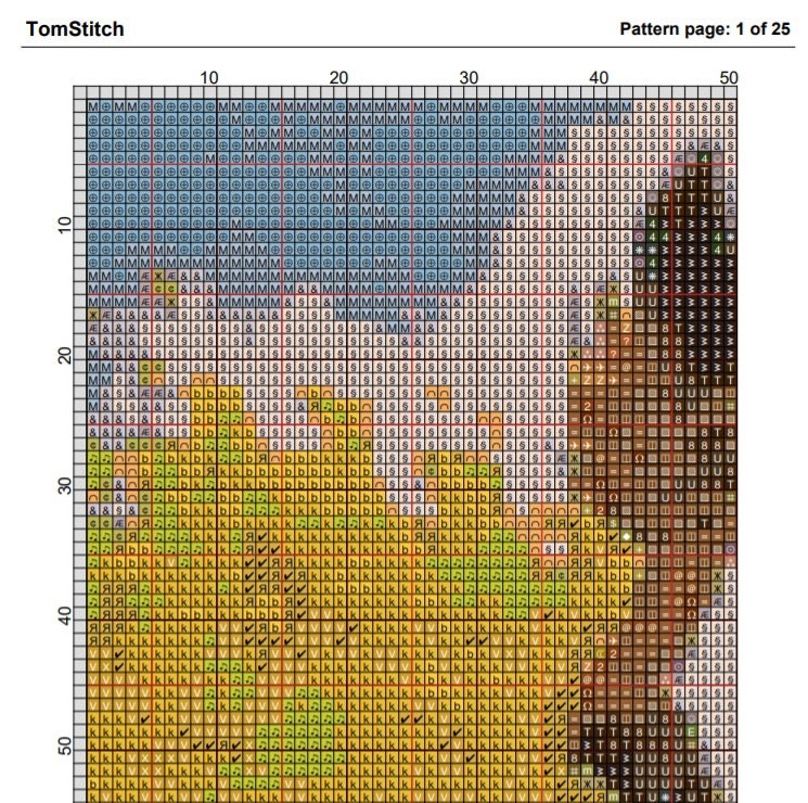 Horse Cross Stitch Pattern in Pdf DMC - Etsy