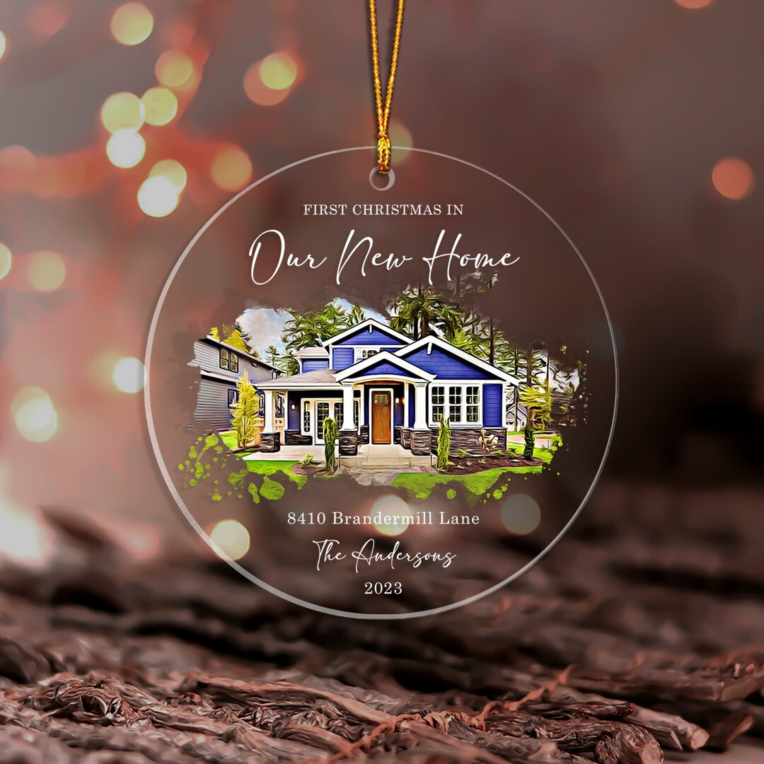 Personalized New Home Photo Ornament, New Home Christmas Ornament ...
