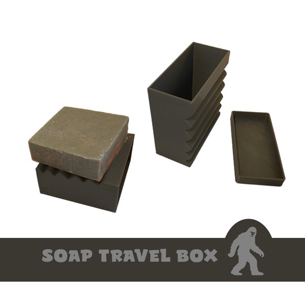 Soap Travel Box - Soap Holder - for Dr Squatch or other square soaps