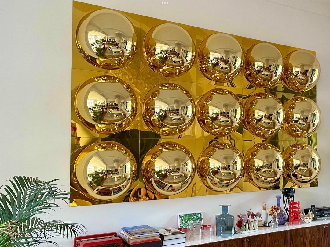 Bubbleone Mirror Panel / Mid Century Modern / 3D Wall Art Etsy