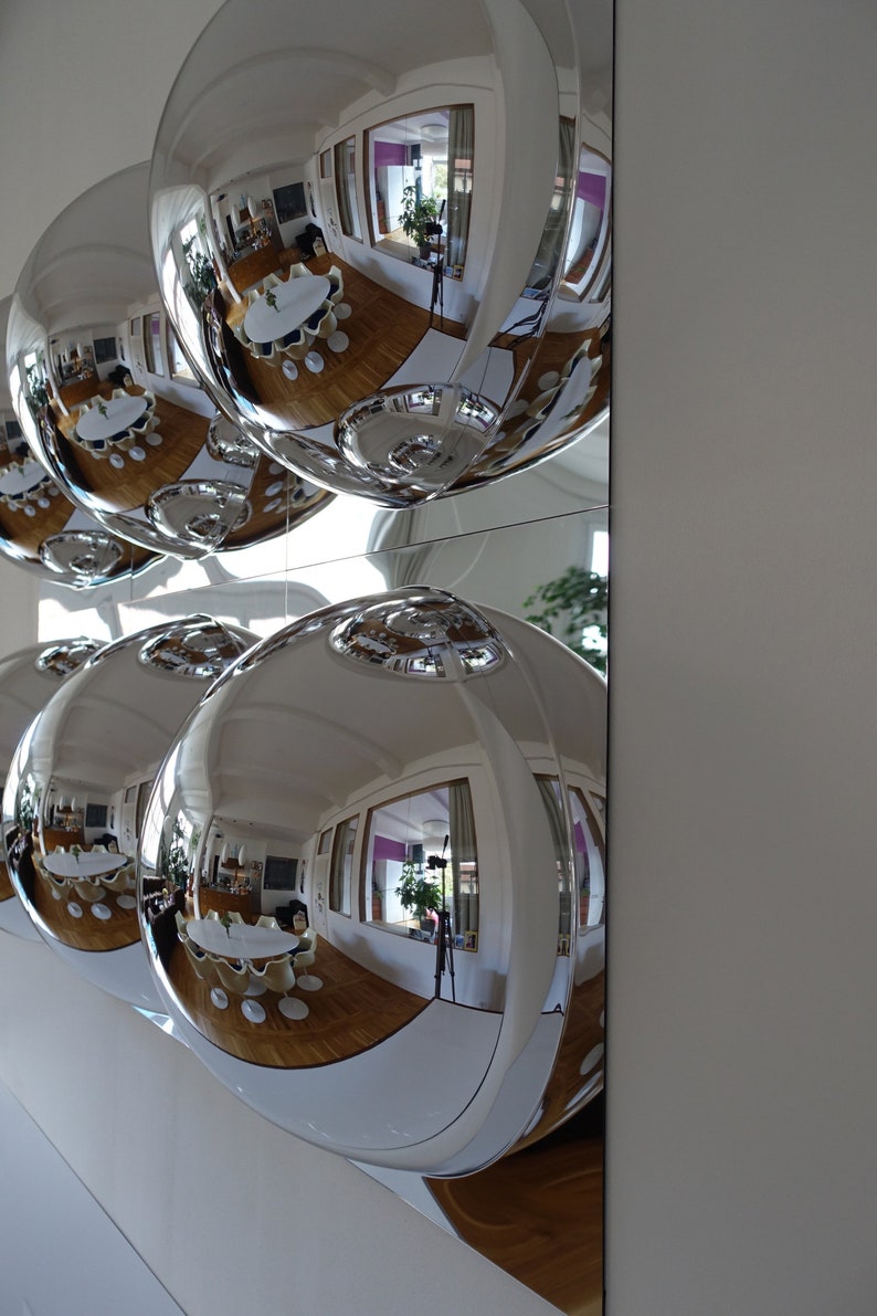 Bubbleone Mirror Panel / Mid Century Modern / 3D Wall Art Etsy
