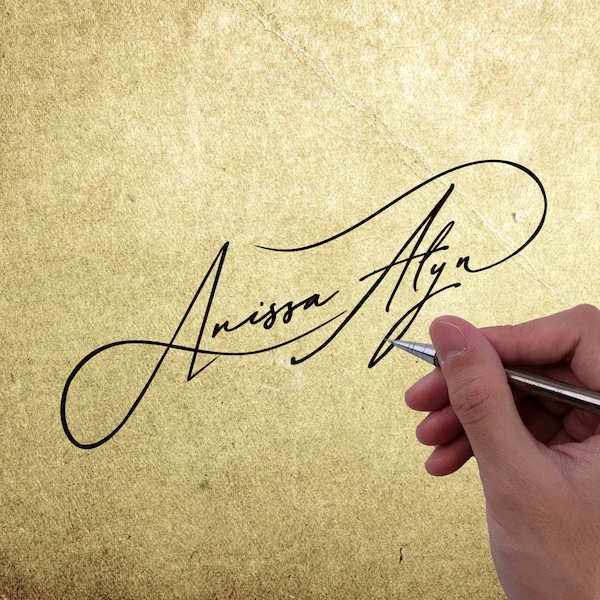 Business Signature, Wedding Signature, Personalized Signature, Handmade Signature Logo for Your Business