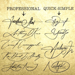 Design signature personnalisé | Signature commerciale personnalisée | Logo signature fait main pour votre entreprise