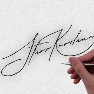 Conception personnalisée Signature commerciale personnalisée Signature faite main Logo signature fait main pour les entreprises image 9