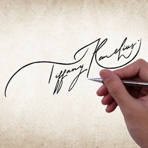 Conception personnalisée Signature commerciale personnalisée Signature faite main Logo signature fait main pour les entreprises image 5