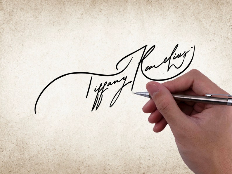 Conception personnalisée Signature commerciale personnalisée Signature faite main Logo signature fait main pour les entreprises image 5