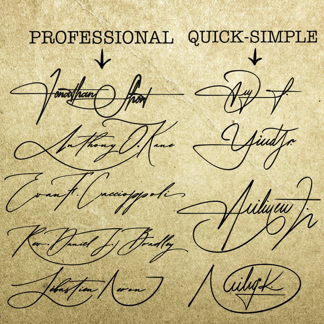 Custom signature custom designed business signature custom signature
