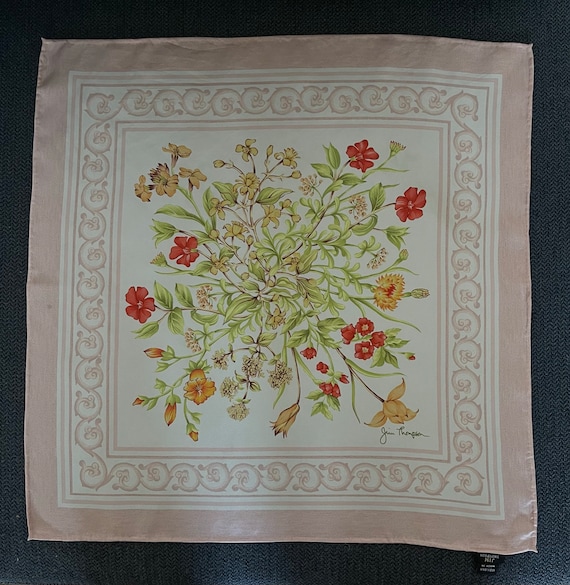 JIM THOMPSON HANDKERCHIEF Authentic Hair Silk Ban… - image 1