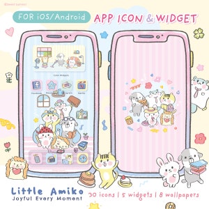 Animal App Icon Set: iOS & Android Home Screen Theme (Digital Download)