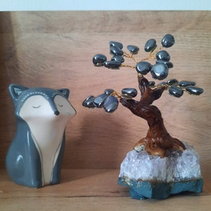 Genuine natural hematite bonsai