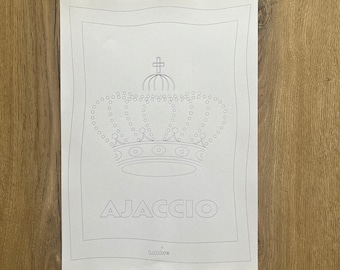 Ajaccio Crown Coloring Page