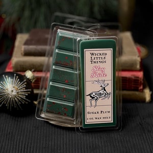 Slay Ride: Sugar Plum Wax Melt - Spooky Christmas Wax Melt - Wicked Little Things - Christmas Gifts
