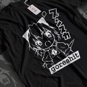 Goreshit Breakcore Shirt, Anime Touhou Graphic Tee, Underground Electronic Merch, Y2K Glitchcore Top, Heavy Cotton Gildan 5000 Unisex