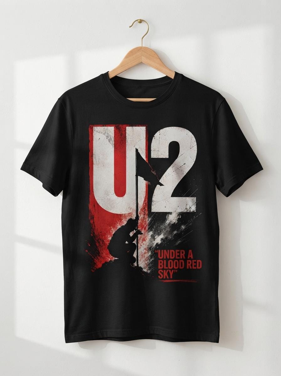 U2 Under a Blood Red Sky Shirt - Etsy