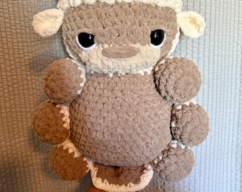 Handmade Crochet Jumbo Flying Bison Plushie