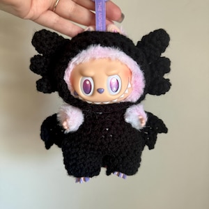 Handmade Crochet Labubu Toothless Outfit