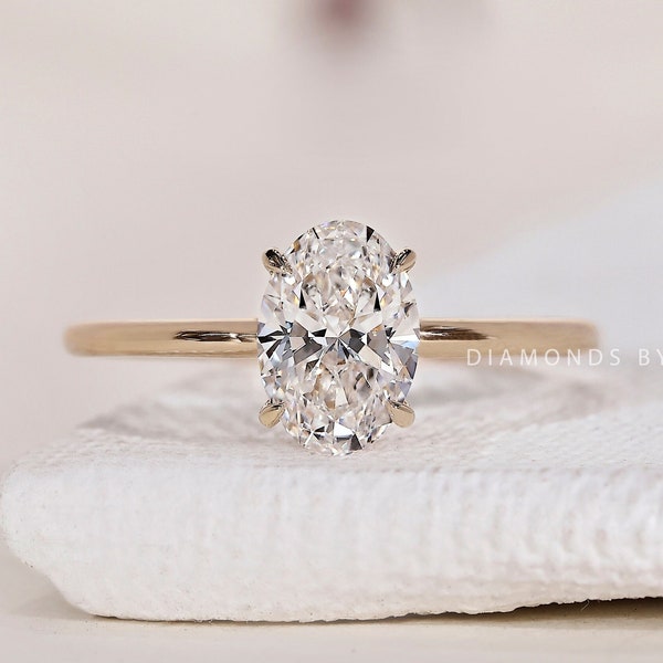 Oval Labradorit Diamant Verlobungsring Solitär Ehering Jubiläumsring Geschenk Einfacher Oval Diamant Ring für Antrag Oval Brilliant