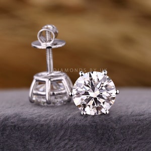 3 Carat Diamond Earrings Daily Wear Diamond Studs for Her Best Birthday Anniversary Gift for Wife IGI Certified Diamond Bridal Earrings Gift