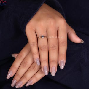 lab diamond engagement ring