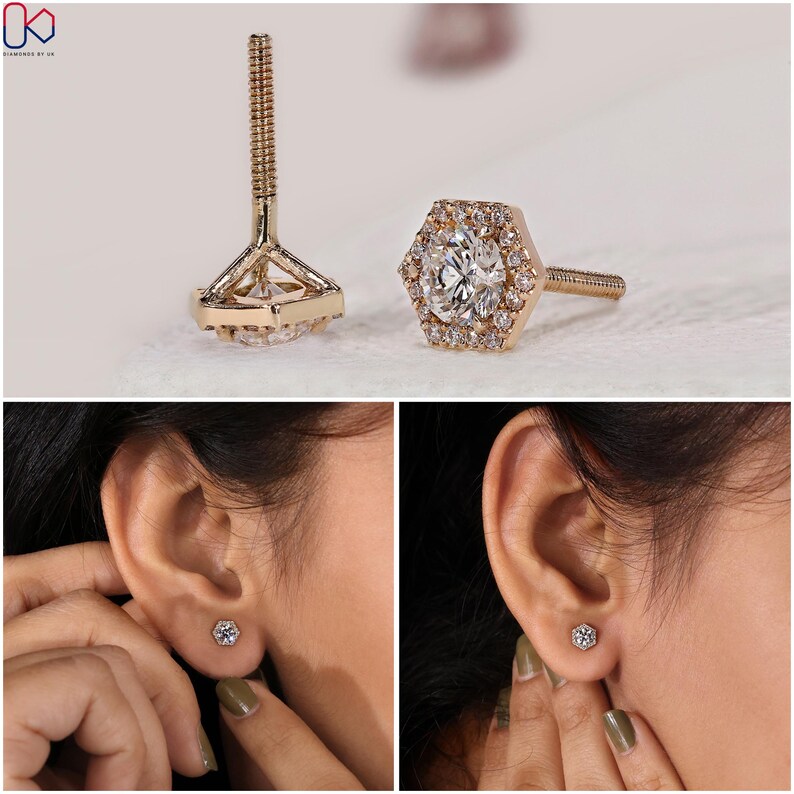 rose gold earring
