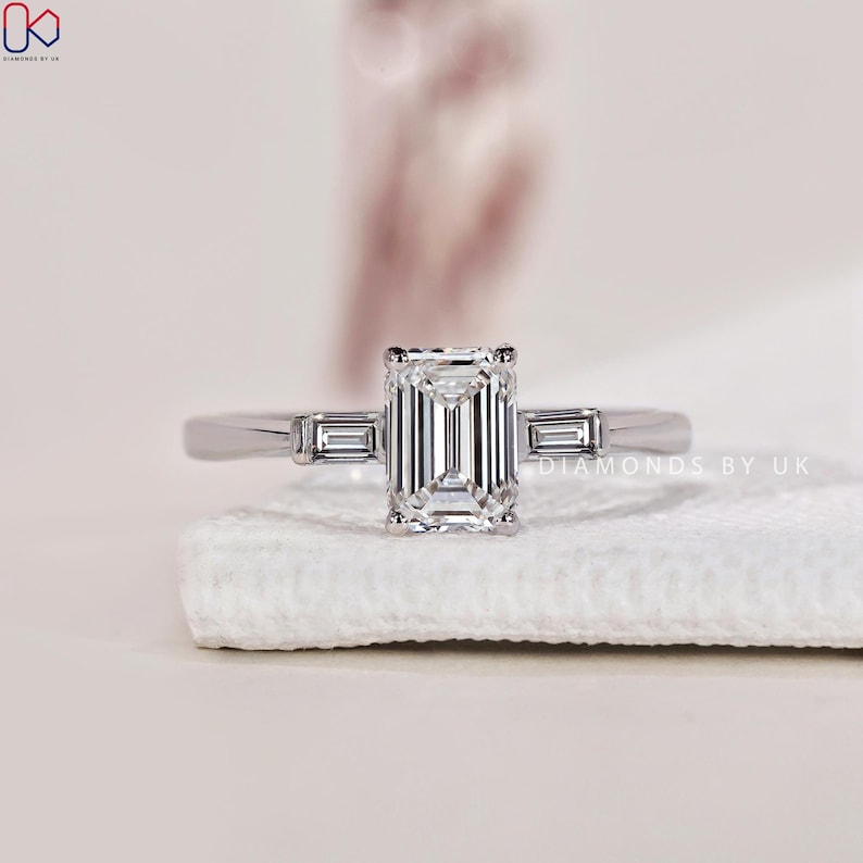 three stone ring
trilogy ring 
lab diamond ring