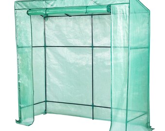 Garden greenhouse for tomatoes with a PE waterproof cover 198x78x200cm (78"x31"x79") steel green Greenhouse Garden greenhouse Greenhouse Growing greenhouse Greenhouse