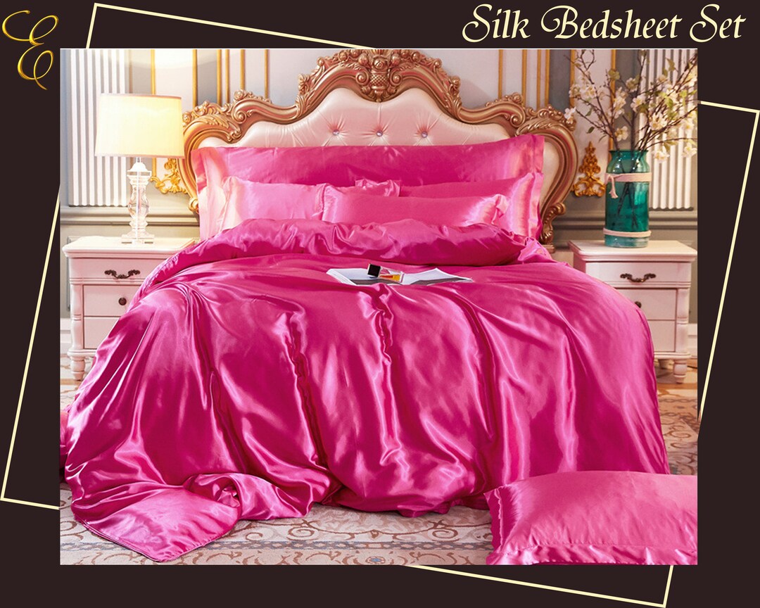 Breathable High Quality Bedding Set Custom Silky Fitted Duvet Etsy