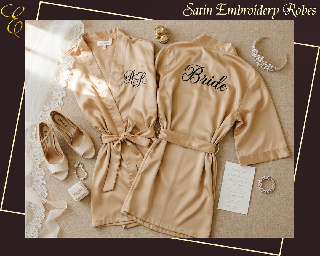 Bridesmaid Proposal Personalized Embroidered Robes Bachelorette Party ...