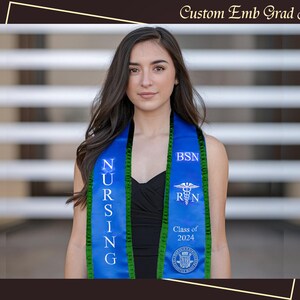 Custom Embroidery Graduation Lace Sash Personalized Lace Sash Custom Lace Sash Brides Sash Custom Bridal Lace Sash Custom Border Lace Sash