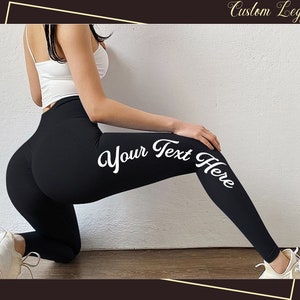 Customized Leggings Personalized Leggings Workout Leggings Yoga Leggings Gym Leggings Custom Print Leggings Bridal Leggings Gift For Her