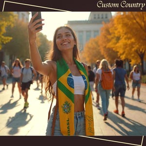 Your Country Flag Graduate Stoles - Mixed & Match Flag Graduation Stole - Graduation Gift Idea - Grad Stole - Graduation Sash - Unique Sash