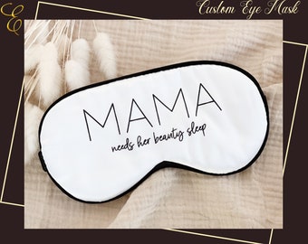 Personalized Sleep Masks - Bridesmaid Eye Mask - Babe - Bride Sleep Mask Custom silky satin eye mask - Bridal gift - Custom name sleep mask