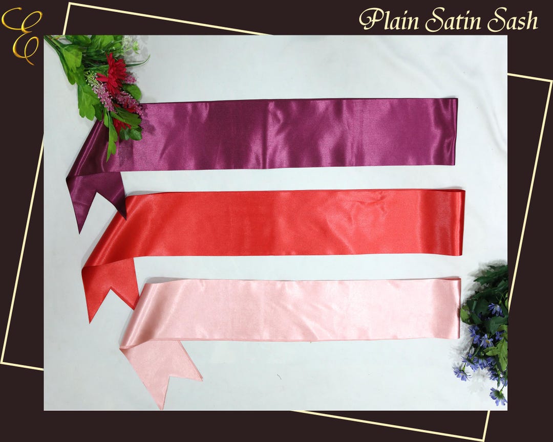 Sash Cloth Ribbon Plain Blank Sashes Pack of Plain Sash Blank Sash Ribbon Sashes Decorate ...
