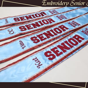 Personalized Senior Sash - Embroidery Senior Sash 2025 - Senior Sash - Graduate 2025 Sash - Graduation Prop - Graduation Gift - Senior Gifts