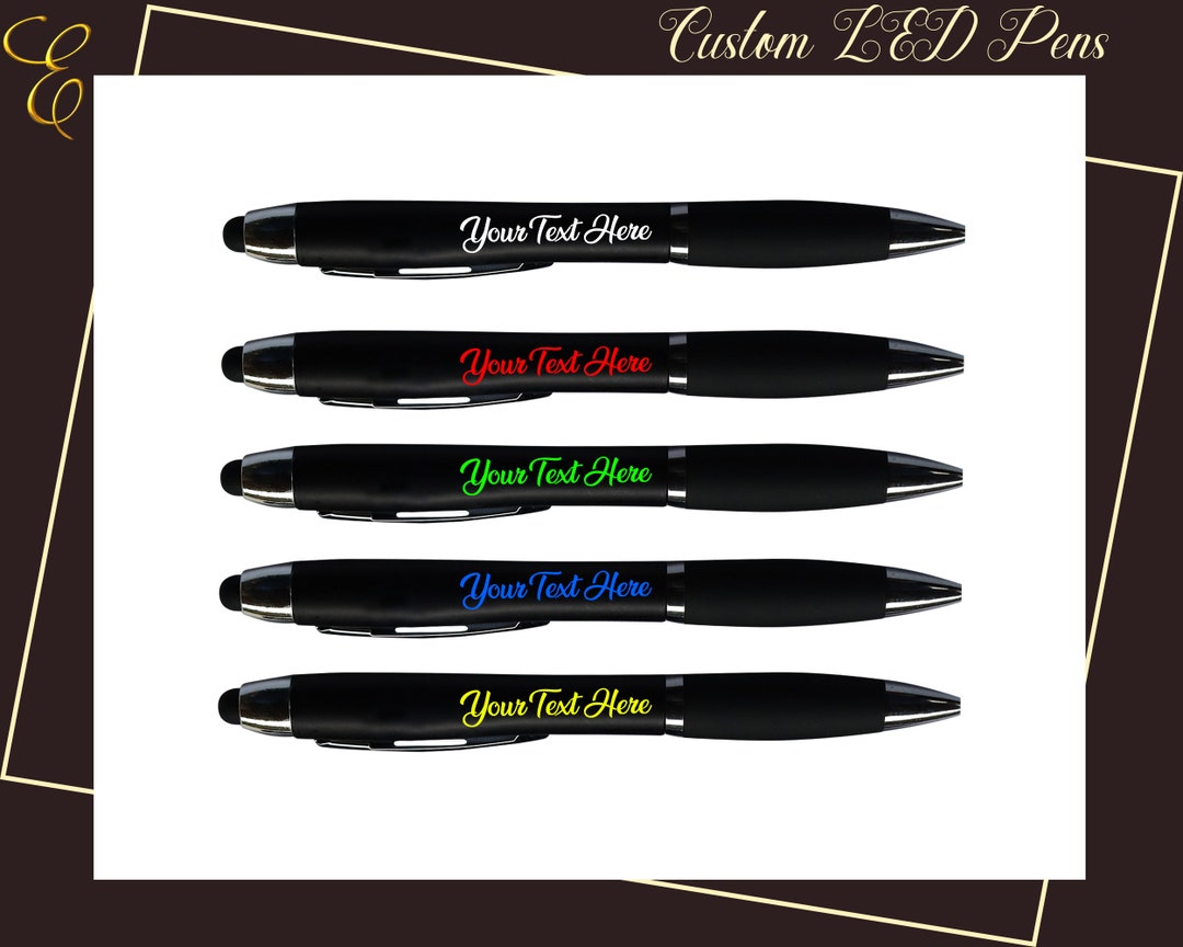 Customizable Personalized Engraved LED Pen - Company Gifts - Custom ...