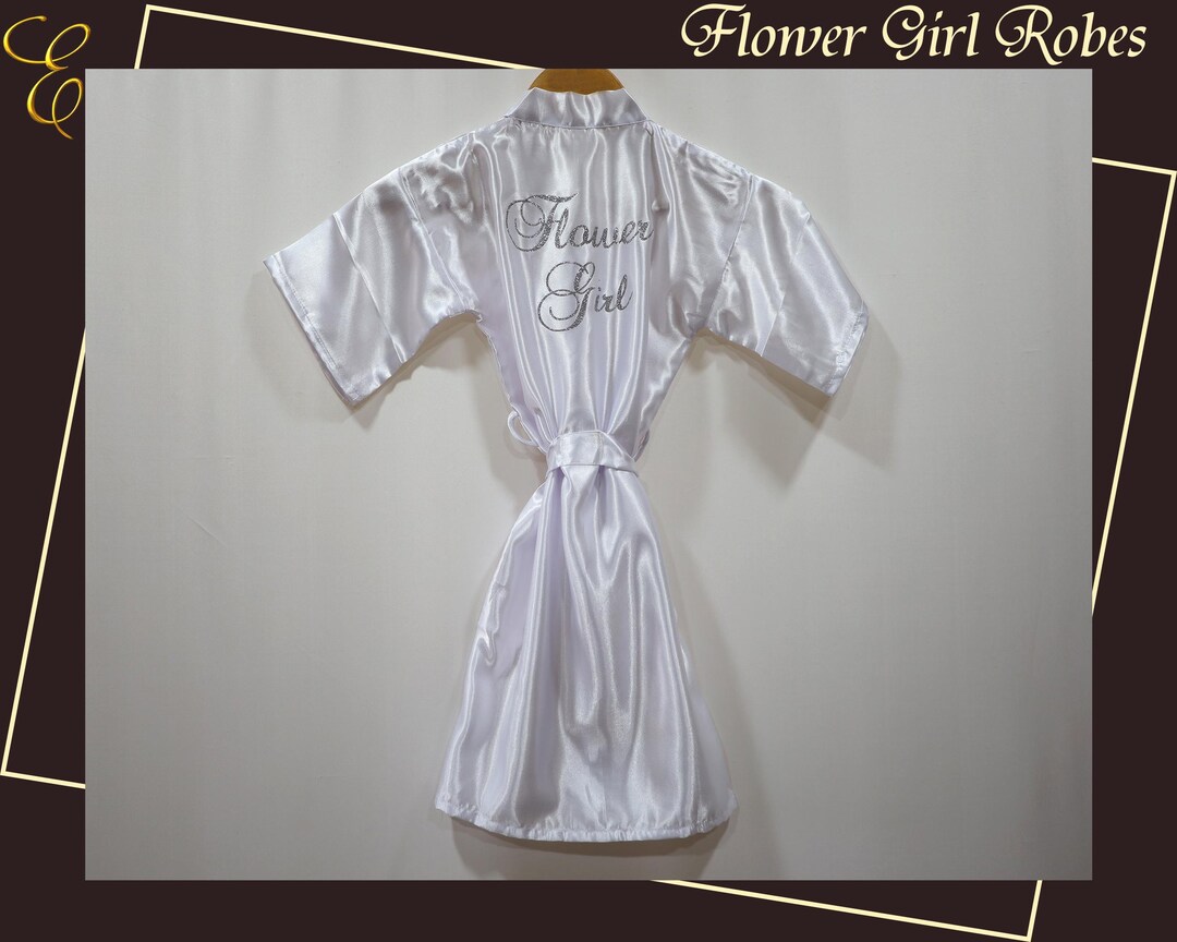 Customized Bridal Robes Flower Girl Robes Satin Robes Personalized ...