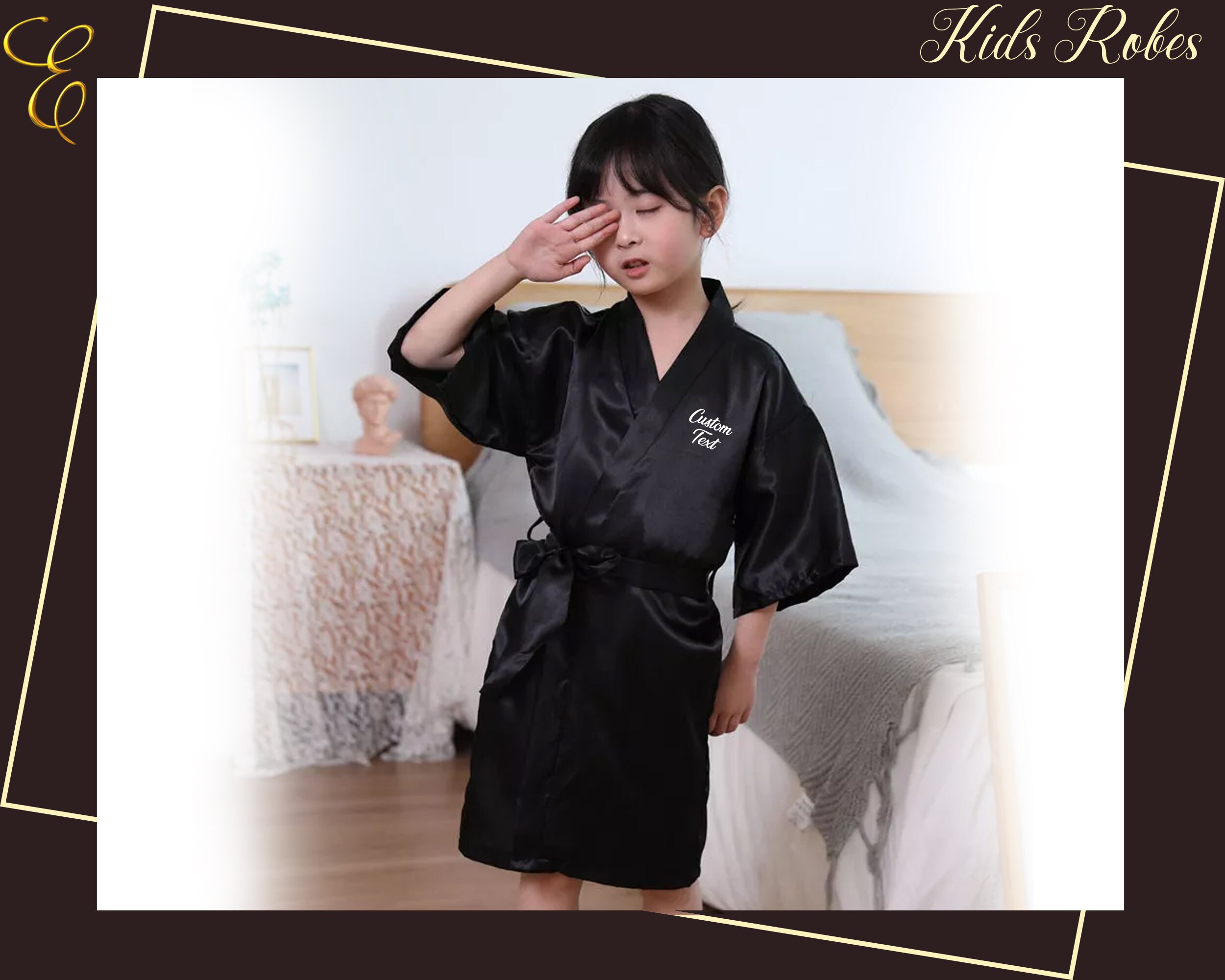 Kids Robes Flower Girl Robes Satin Robes Personalized Robes Etsy Canada