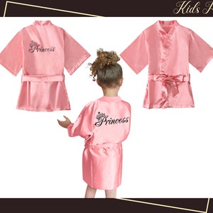Kids Robes Flower Girl Robes Satin Robes Personalized Robes Bridal