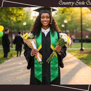 Multinational Flag Graduation Sash Country Stole for Graduation Ceremony Graduation Stole with Your Country Flags Perfect for Grads Gifts