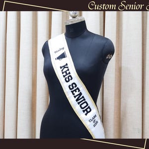 Fascia ricamata per laureandi - Fascia per la serata degli anziani - Regalo di laurea personalizzato - Fascia di laurea - Fascia di classe - Fascia di laurea - Fascia di laurea personalizzata