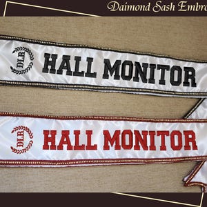 Customized Sash | Graduation Stole | Embroidered Pageant Sash | Event Sash | Custom Text Sash | Birthday Sash | Bridesmaid Sash | Grad Gift