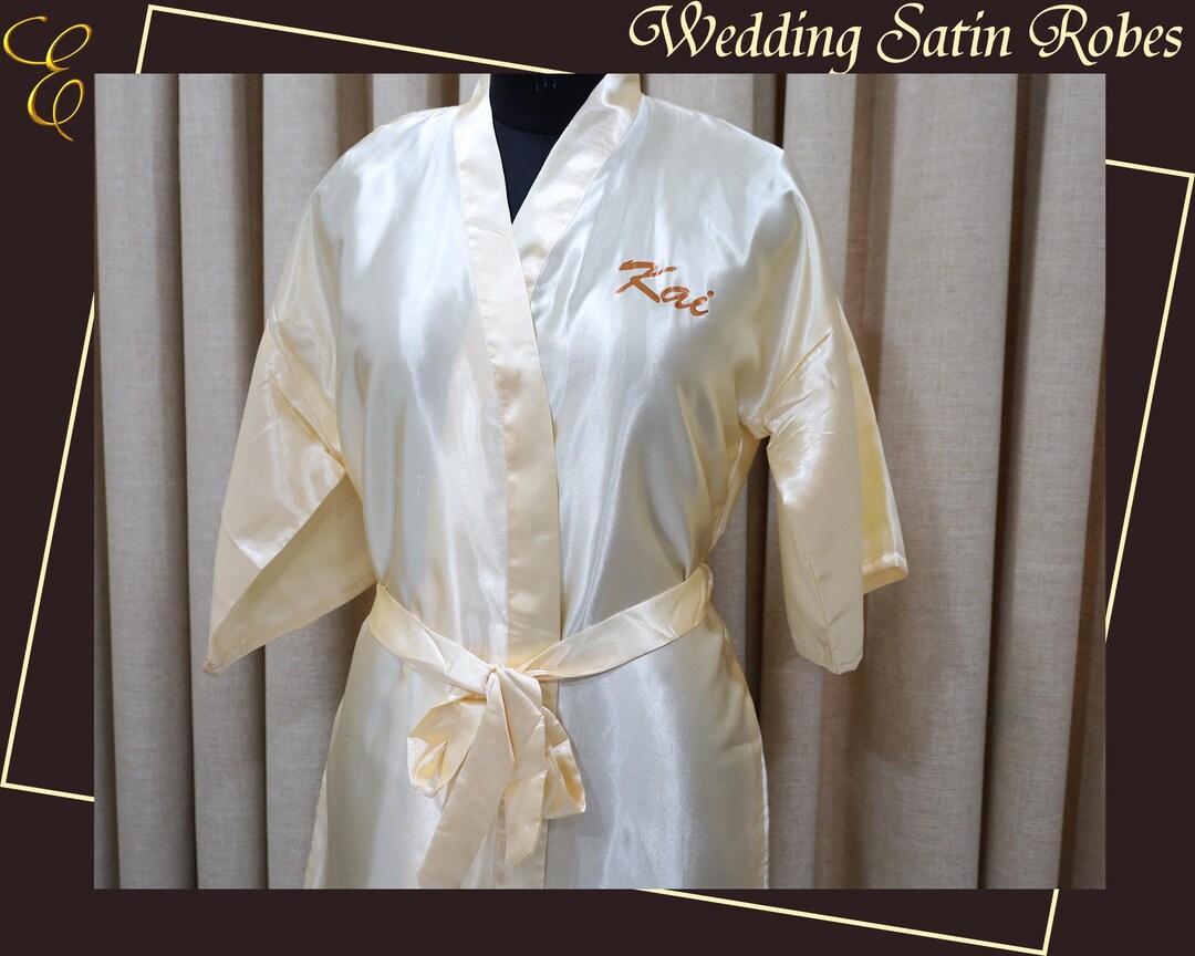 6xl Robe Plus Size 5XL 6XL Satin Robe | Satin Bridal Robes | Custom Satin Robes ...