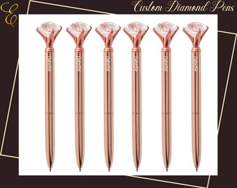 Stylo diamant - Cadeau pour elle - Cadeau stylo - Idée cadeau Galentines - Idée cadeau pour elle - Cadeau pour demoiselle d'honneur - Cadeau mariée - Stylos